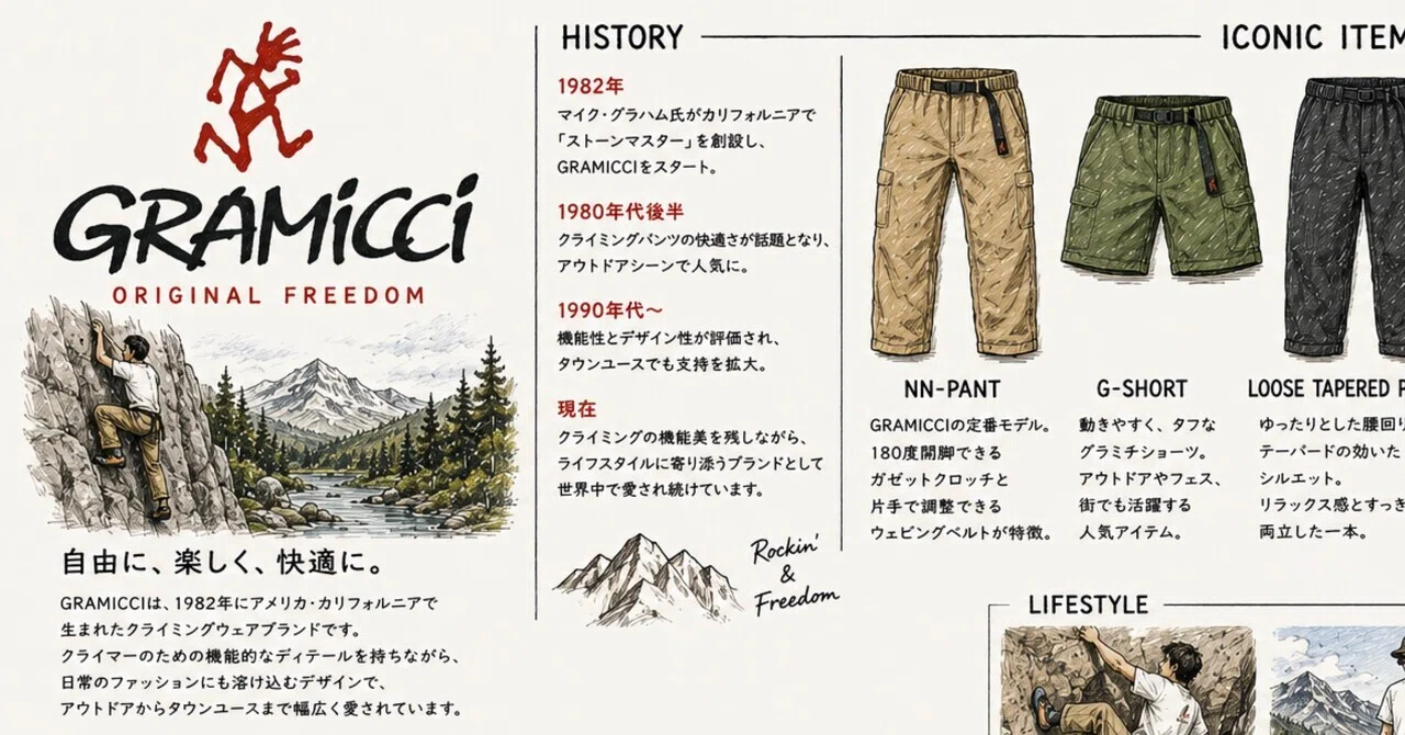 GRAMICCI（グラミチ）とは？クライミングパンツを生んだアウトドア