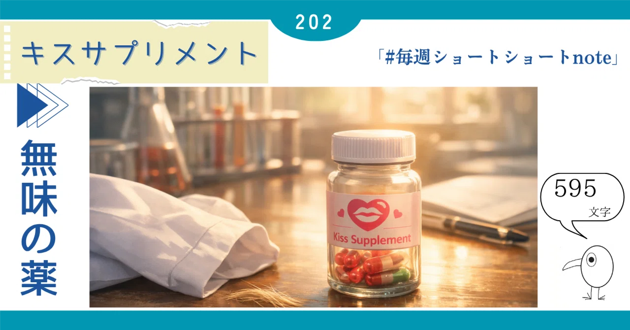 キスサプリメント：＃毎週ショートショートnote｜わかりのぽん（Egg_bird）