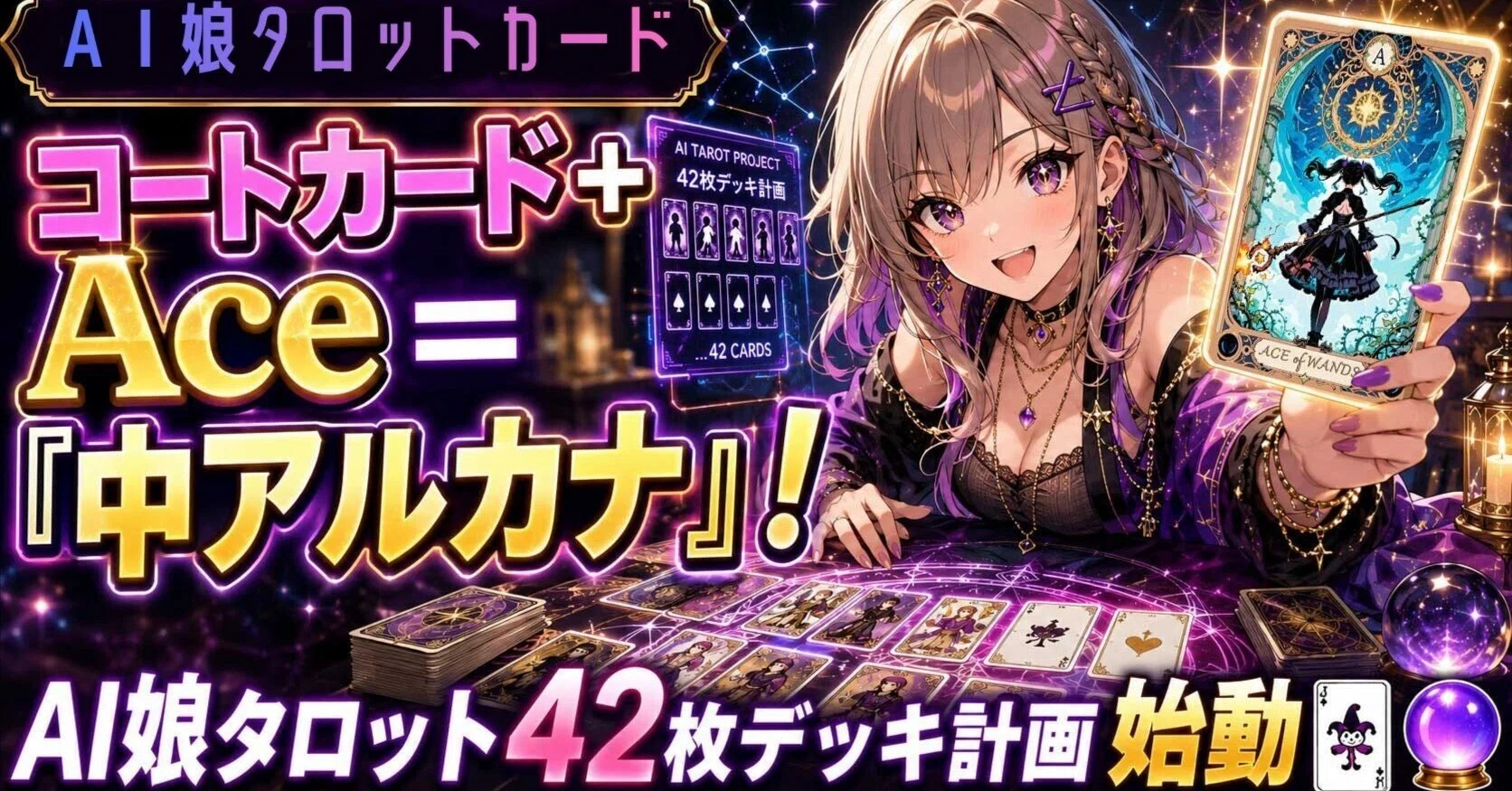 🔮【AI娘タロットカード】〝中アルカナ〟始動！🎈｜気球人🎈note