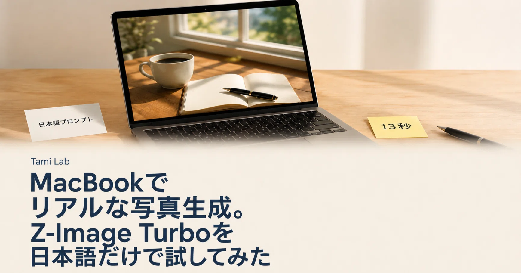 MacBookでリアルな写真生成。Z-Image Turboを日本語だけで試してみた｜Tami