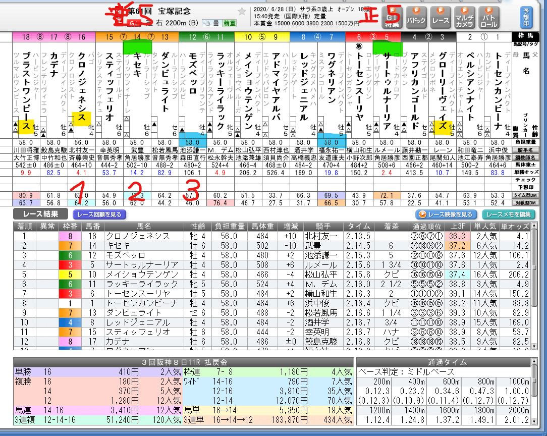 宝塚記念ヘッドライン１