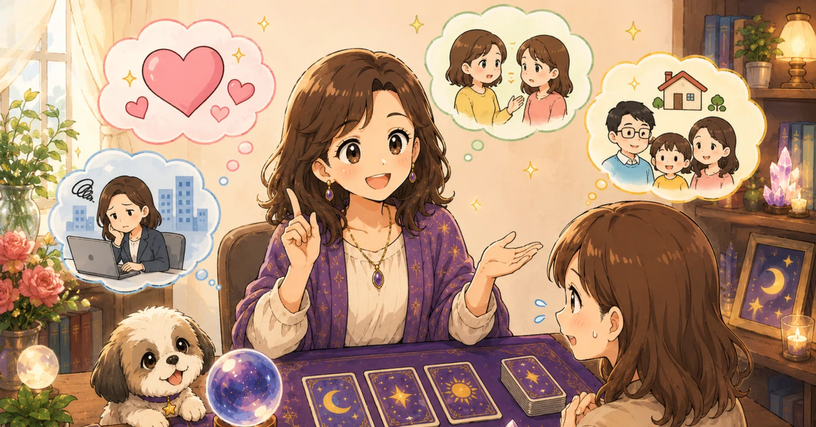 お客様の本当の悩みが見えてくる、占い師さんのやさしい聞き方｜みずの