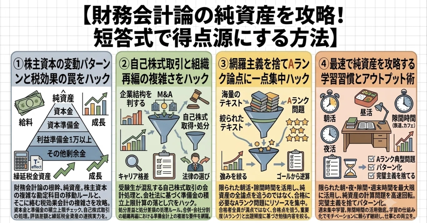 財務会計論の純資産を攻略！短答式で得点源にする方法｜マド〜公認