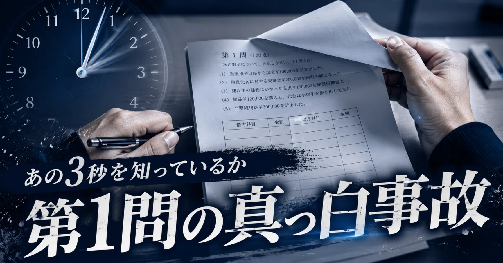建設業経理士1級 財務諸表｜第1問の動揺が、得意な計算問題まで壊す