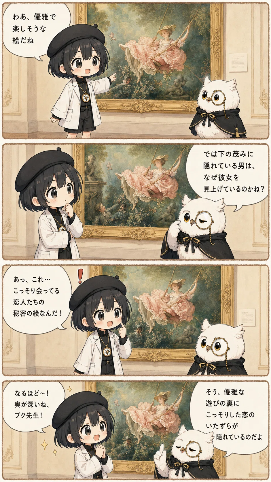 かわいい絵だと思ってた『ぶらんこ』は、こっそりした恋の絵だった