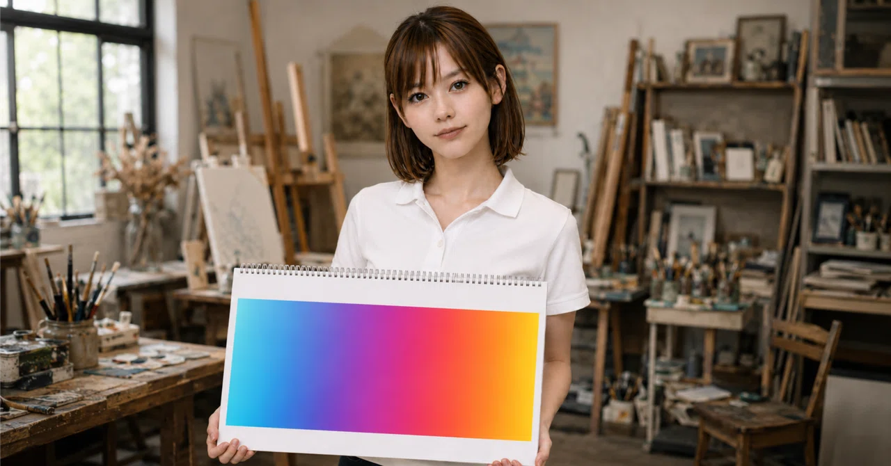 How to easily add gradients to images without installing apps｜ヒデさん