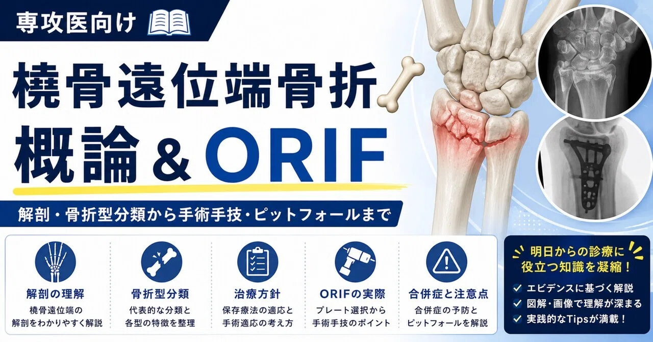 専攻医(整形外科)』橈骨遠位端骨折🦴概論＆ORIF｜せいけ医LV.3