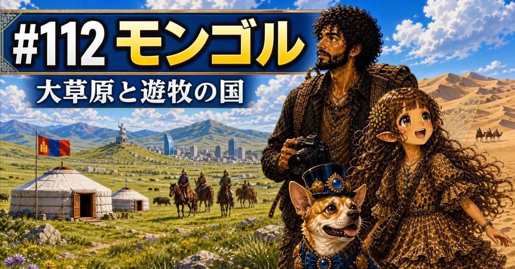 112 モンゴル ― 大草原と遊牧の国｜山奥AI研究所