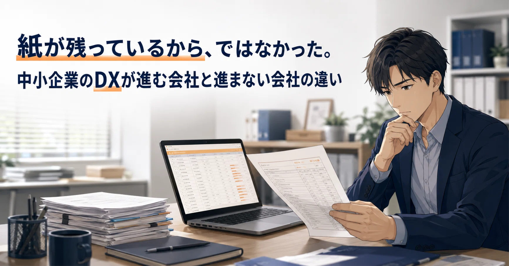 dxhigh 発送ページ 紙が残っているから、ではなかった。中小企業のDXが進む会社と進まない