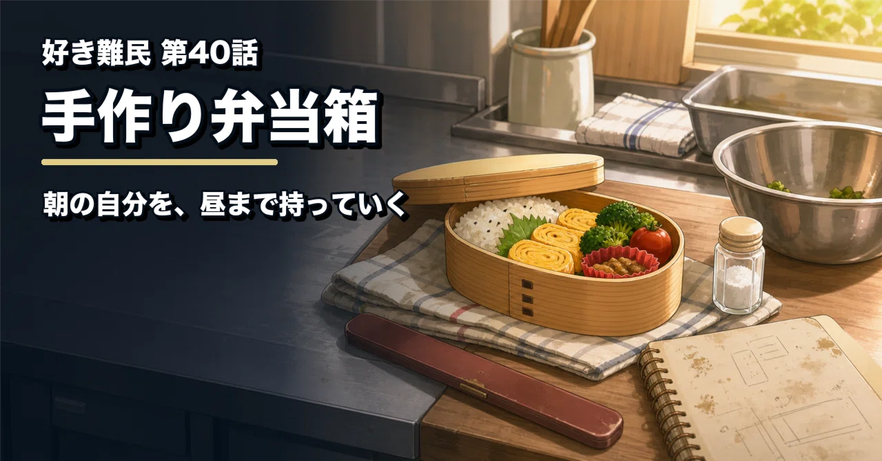 040 The Refugee of Likes, and the Handmade Bento Box｜好き難民の話