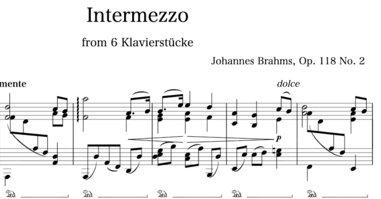 ブラームス《間奏曲 イ長調 作品118-2》を読み解く｜クララに捧げられ