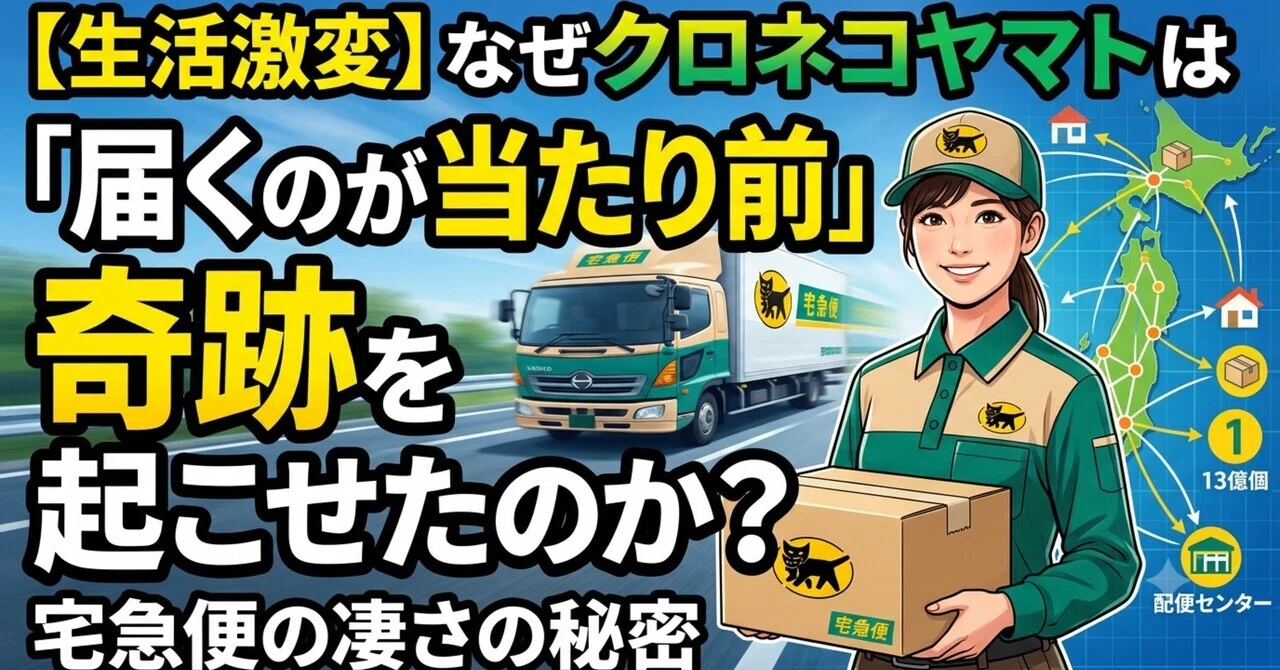生活激変】なぜクロネコヤマトは「届くのが当たり前」の奇跡を起こせた
