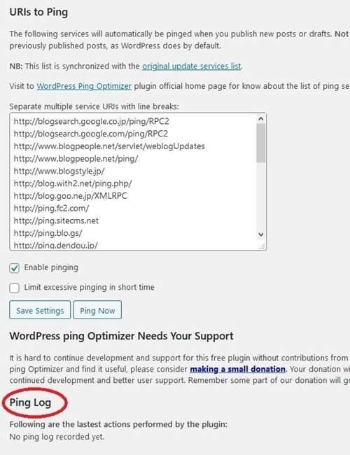 ワードプレス Wordpress おすすめプラグインの機能と設定方法 その4 Wordpress Ping Optimizer ブロク作成に挑戦 Day14 ゆえ ゆるダイエット実践中 Note