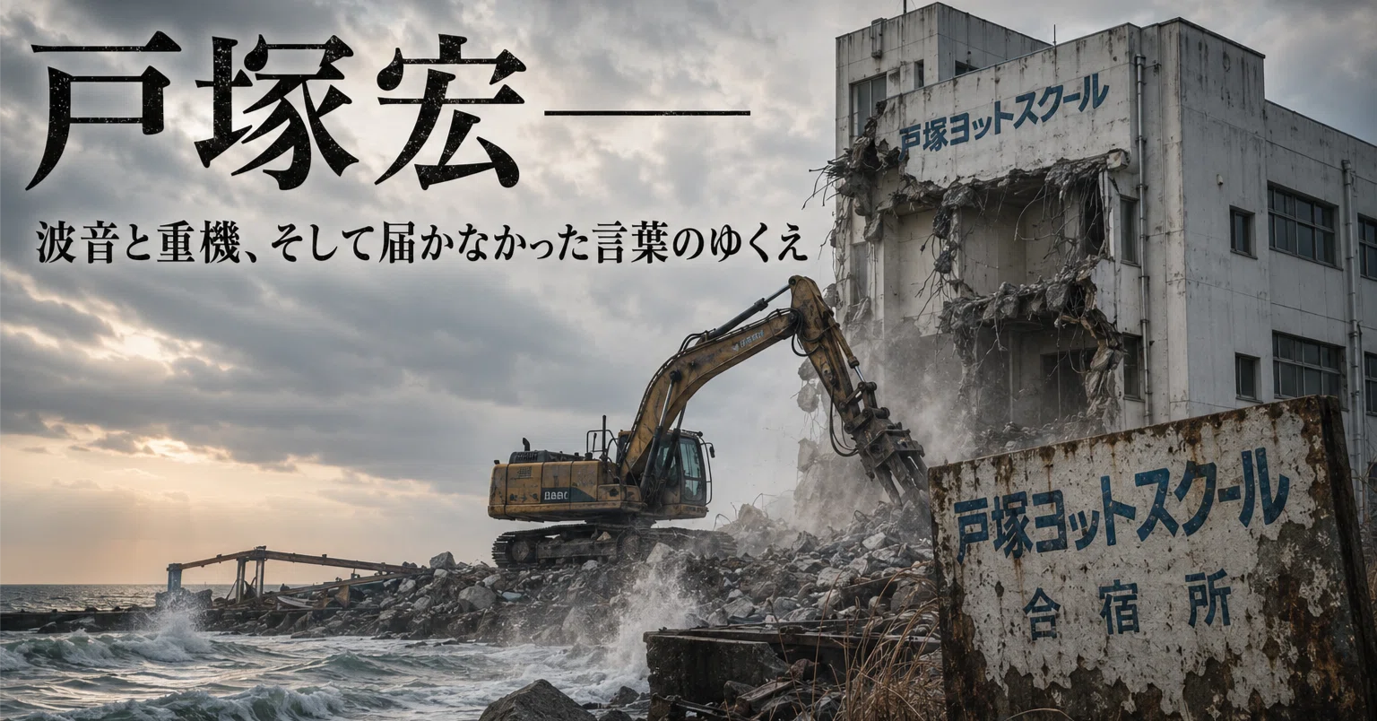 戸塚宏--波音と重機、そして届かなかった言葉のゆくえ｜kobayashift