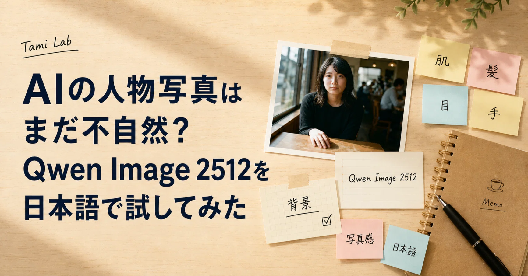 AIの人物写真はまだ不自然？Qwen Image 2512を日本語で試してみた｜Tami