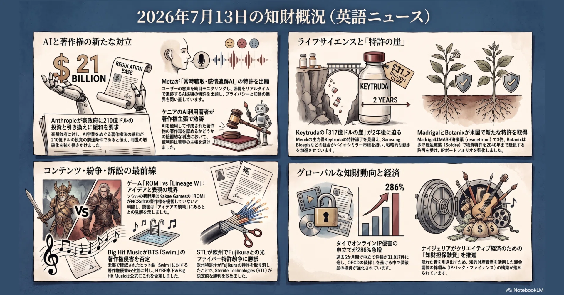 パテサロデイリー【昨日の英語知財ニュース】 2026年7月14日号