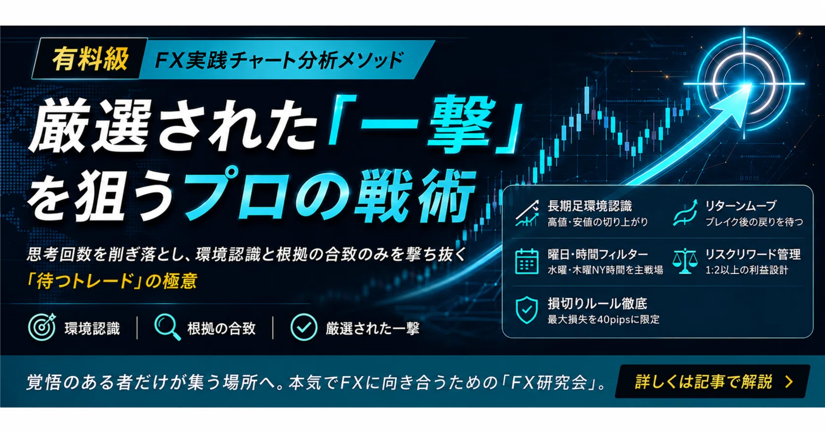 有料級）【FX実践チャート分析メソッド】厳選された「一撃」を狙うプロ 