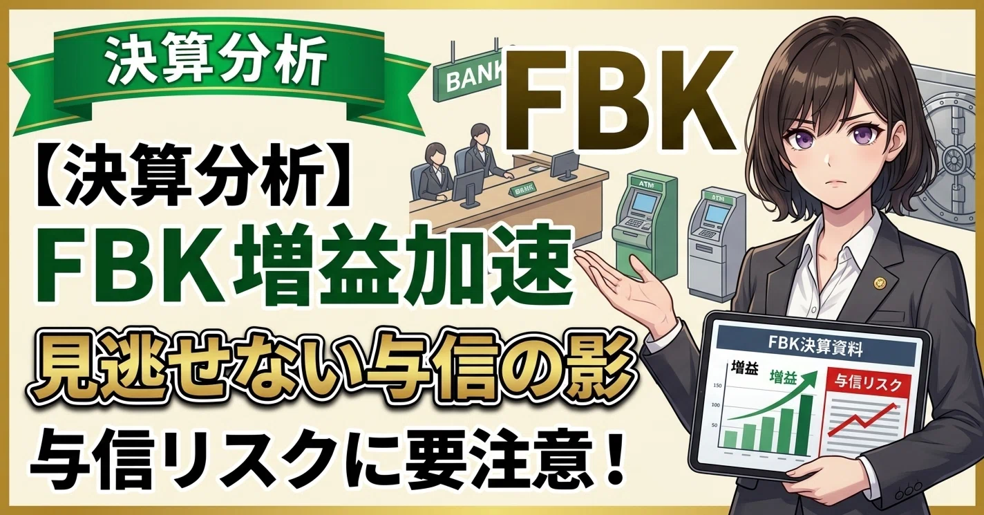 決算分析】FBK増益加速、見逃せない与信の影｜まどか｜US株ジャーナル 