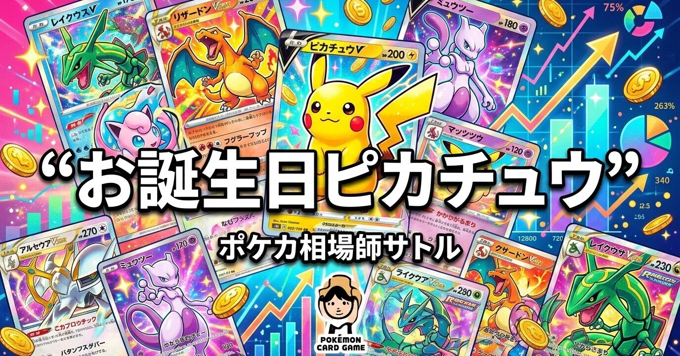 ポケカ お誕生日ピカチュウが5.5万円｜この高騰から、あなたが学ぶべき