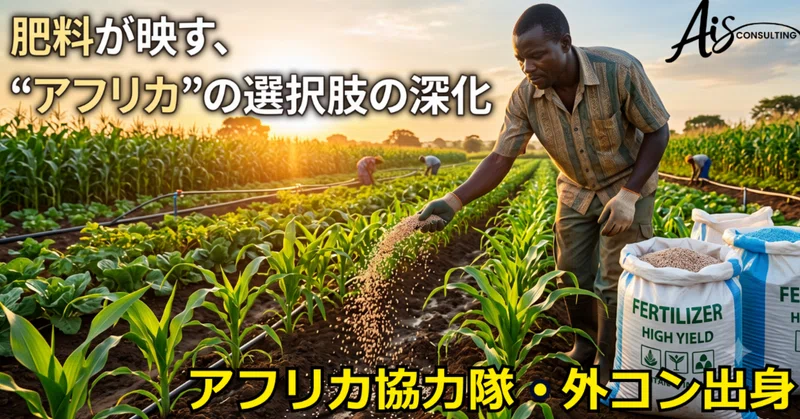 変わったのは、アフリカか。世界か。第2回：肥料が映す、“アフリカ”の選択肢の深化
