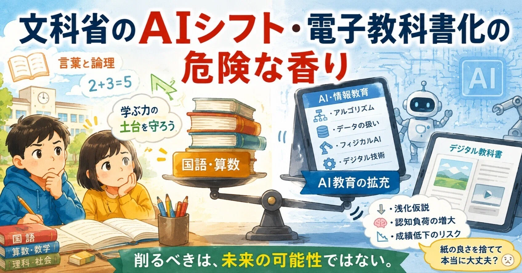 文科省のAIシフト・電子教科書化の危険な香り｜S_KUMA