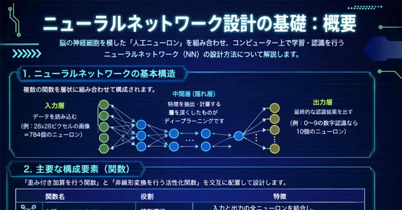 ニューラルネットワーク設計の基礎｜lkht bnhs