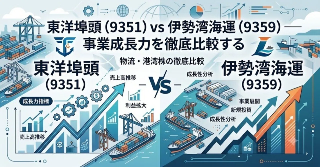 ちゃちゃ ページ 東洋埠頭（9351）vs 伊勢湾海運（9359）— 事業成長力を徹底比較する