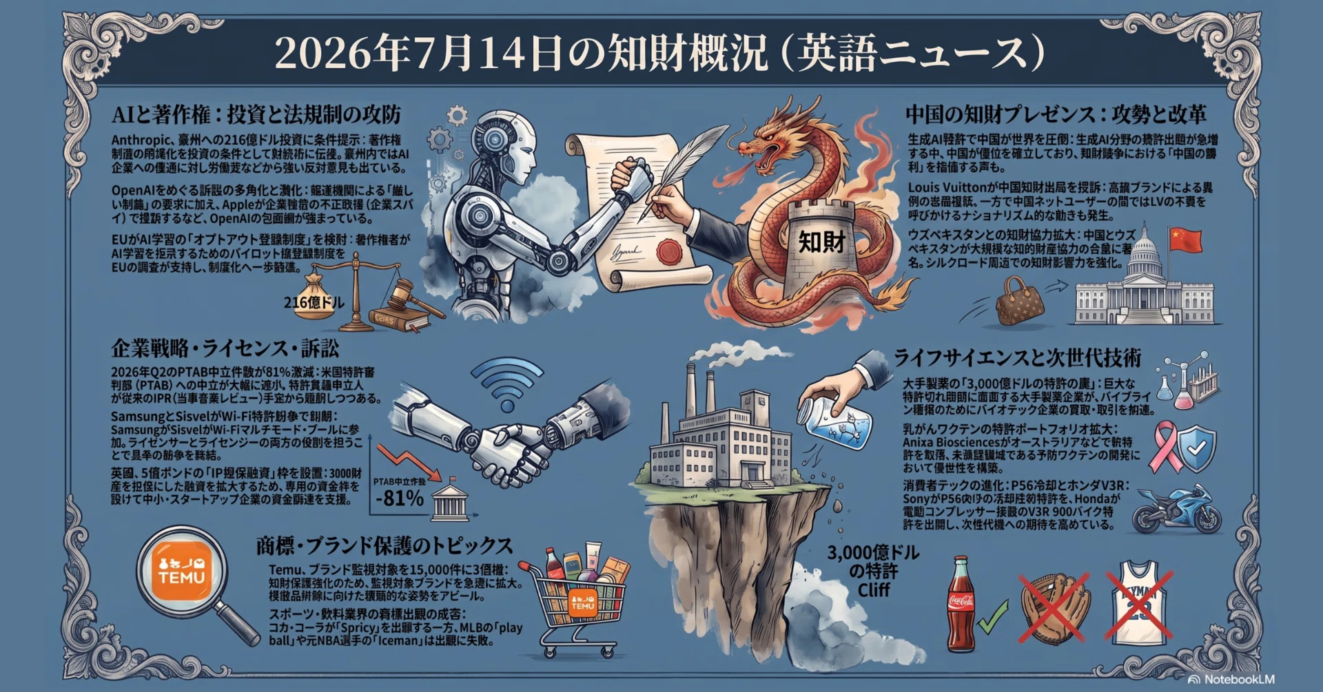 パテサロデイリー【昨日の英語知財ニュース】 2026年7月15日号