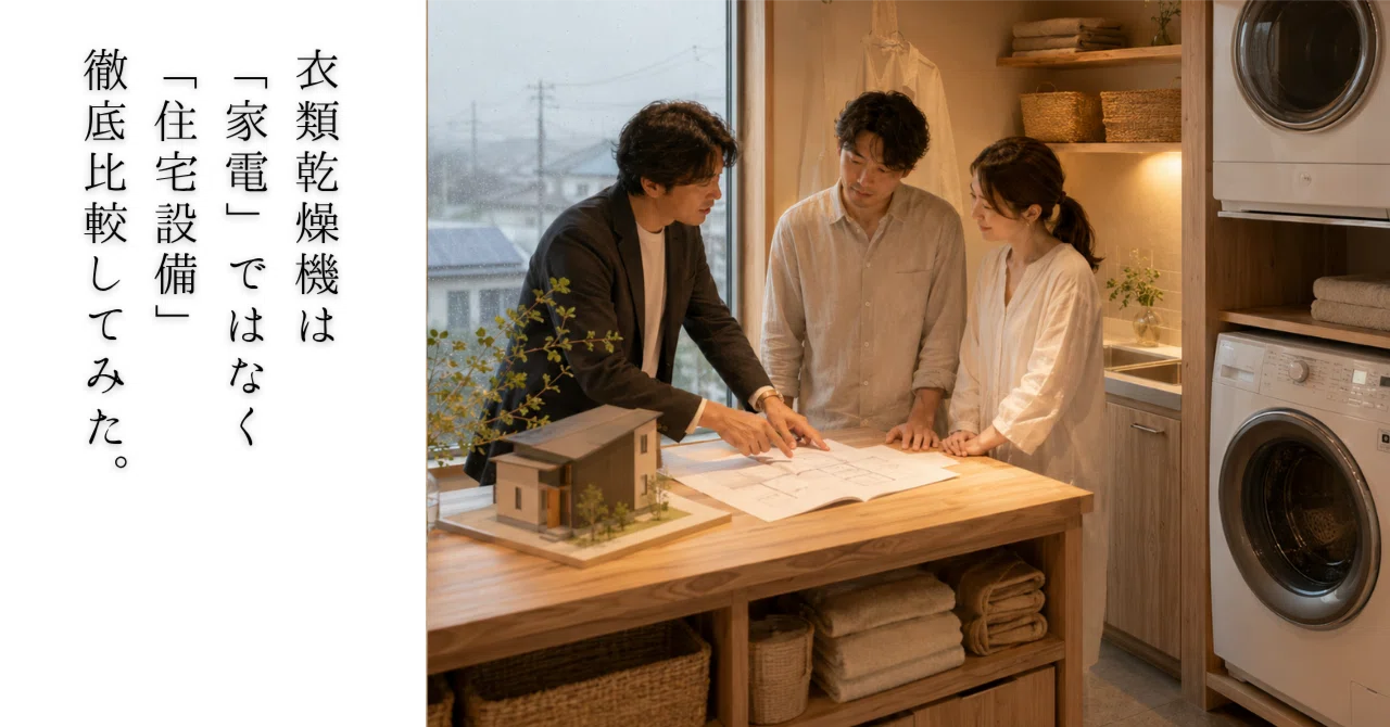 衣類乾燥機は、家電ではなく「暮らしの時間」をつくる設備だと思う 