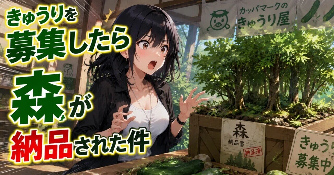 森のきゅうりさま依頼資料 きゅうりを募集したら森が納品された件🌳｜アイ