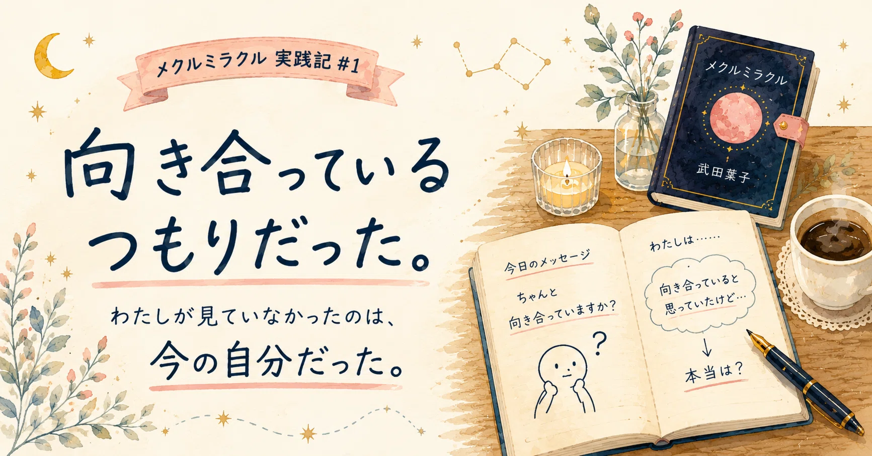 メクルミラクル」実践記 #1｜向き合っているつもりだった｜NAO｜ことば