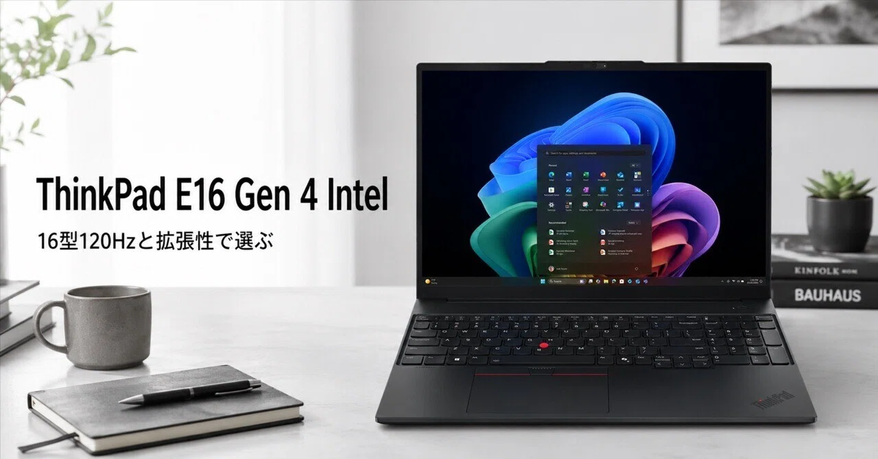 Lenovo ThinkPad E16 Gen 4 Intel のレビュー・口コミ評判と特徴 16型
