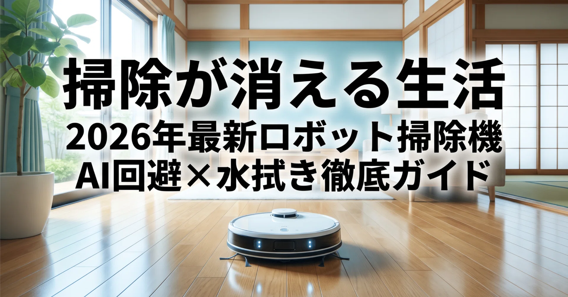 掃除が消える生活。2026年最新ロボット掃除機、AI回避×水拭き機能で