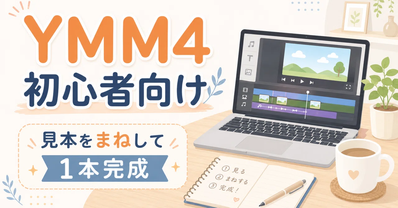 [For YMM4 Absolute Beginners] Copy the Sample and Complete Your First ...