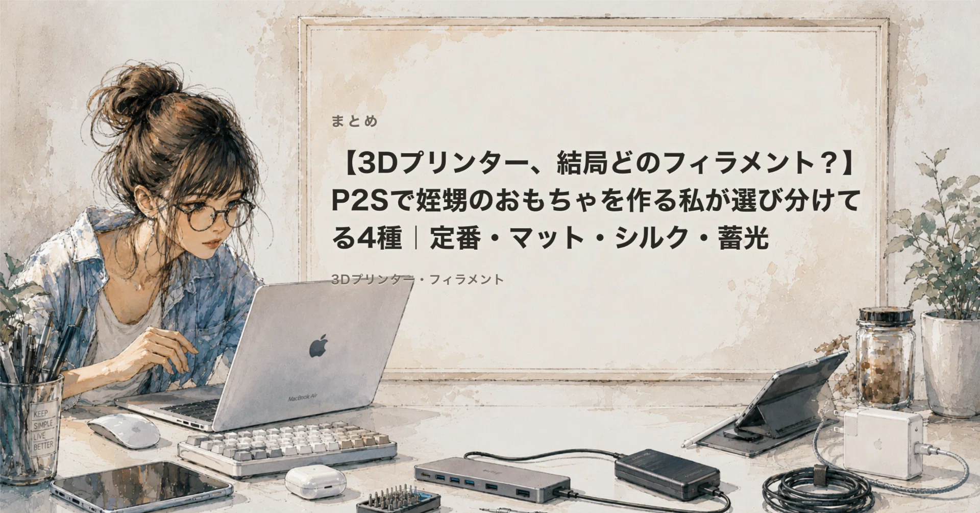 3Dプリンター、結局どのフィラメント？】P2Sで姪甥のおもちゃを作る私