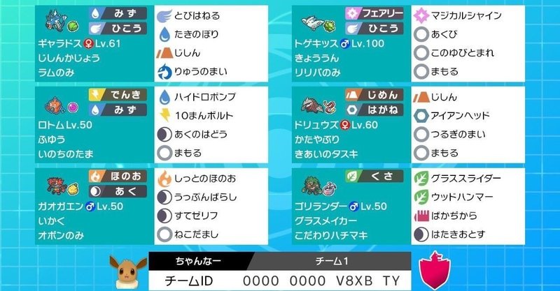 ポケモン剣盾ダブル ガエンキッスコントロール Pjnoベスト16 ランクバトルs7最終19位 だびで Note