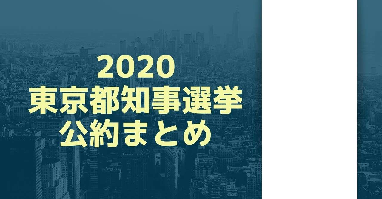 東京都知事選挙公約まとめ 小池ゆりこ Npo法人 Mielka Note