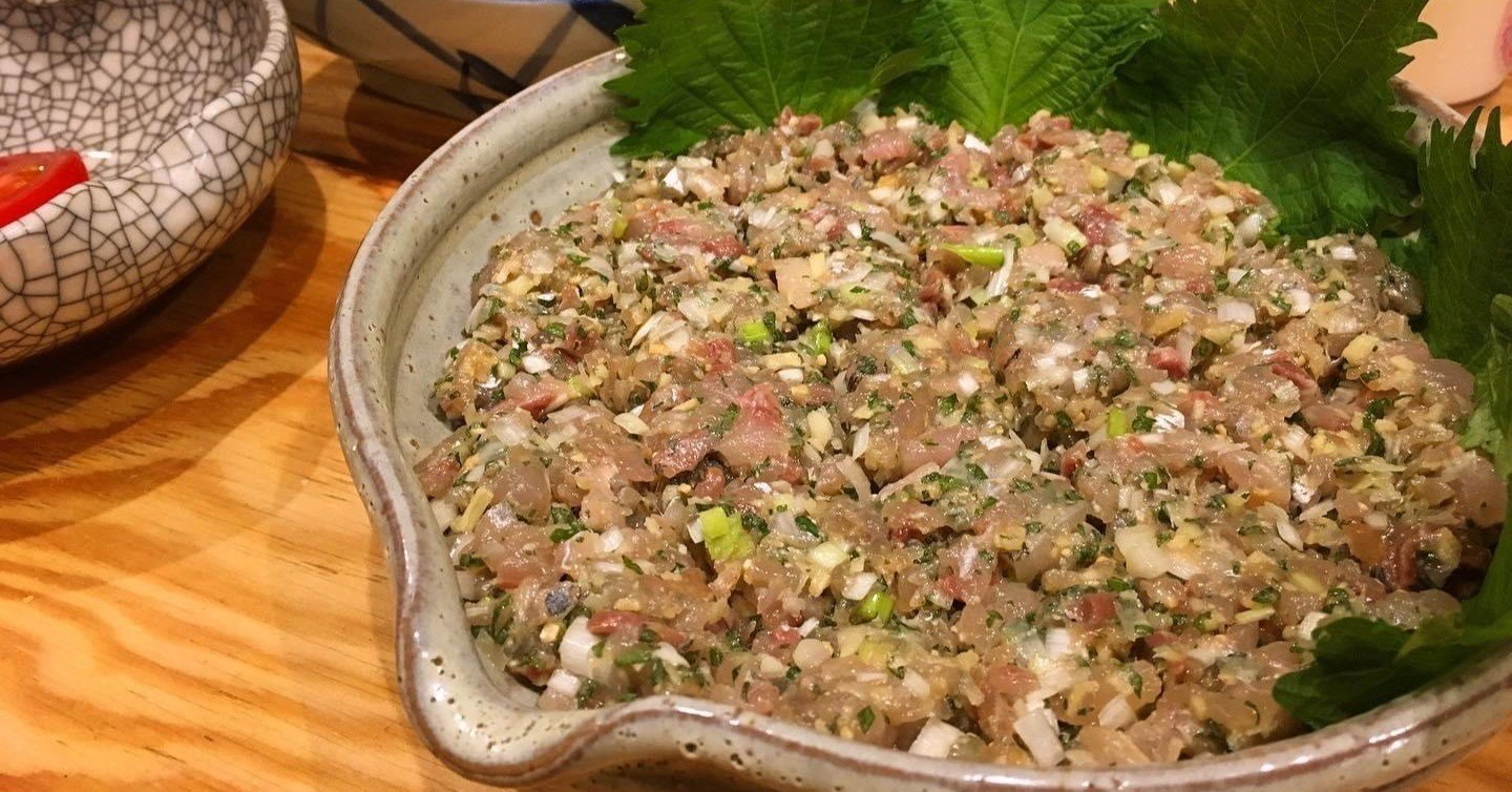 なめろう 漁民の 沖飯 Tact Hirose Note