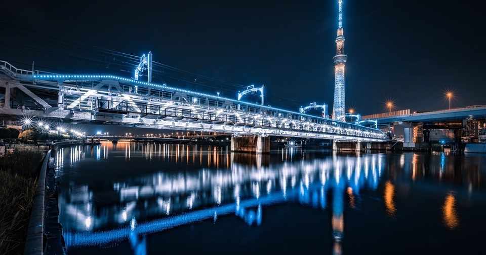 すみだリバーウォークは夜景撮影にも最高のロケーション 雨の日もかっこいい写真が撮れる浅草と本所吾妻橋の新名所 Tatsuro Urban Night Photographer Note