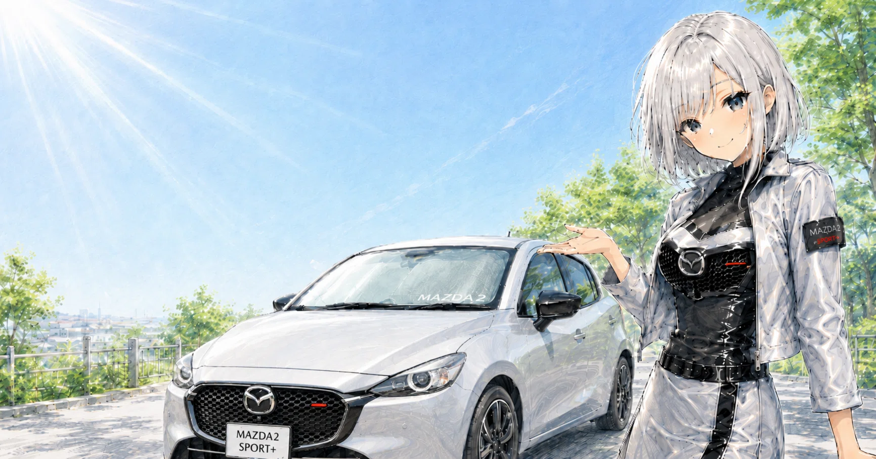 MAZDA2純正サンシェードは「買い」か｜ばるさん
