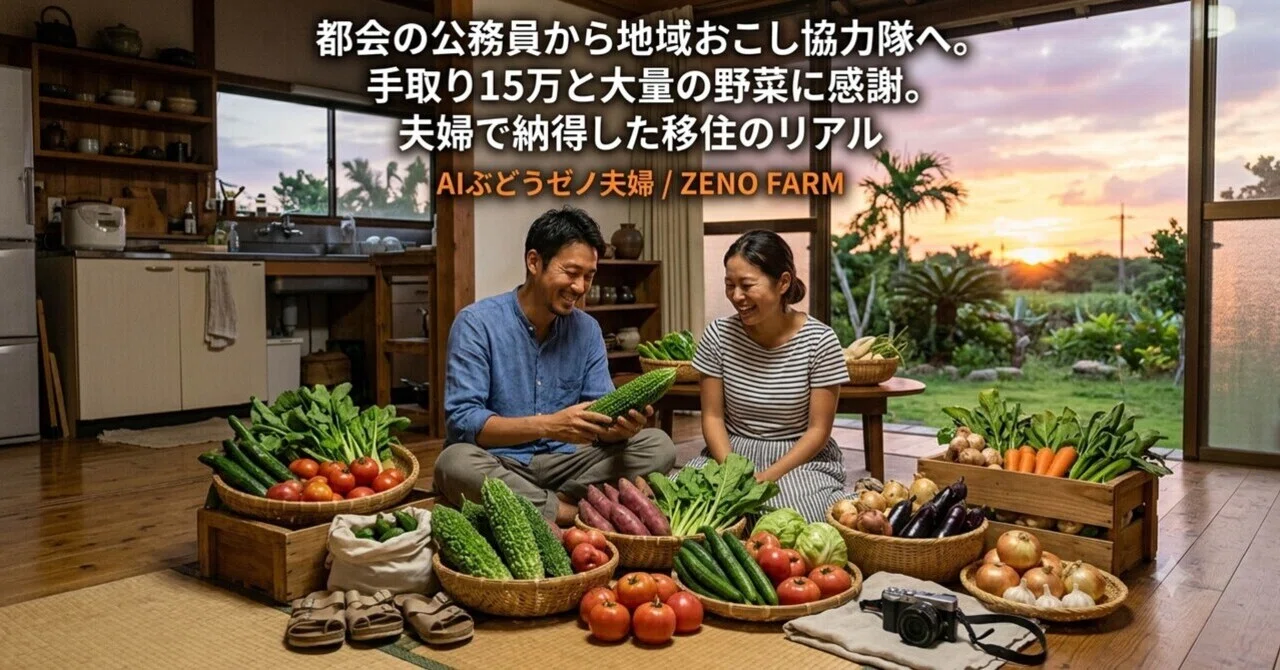 田舎の住人 都内→田舎】移住のリアル、地域おこし協力隊の手取りは◯◯◯｜AI
