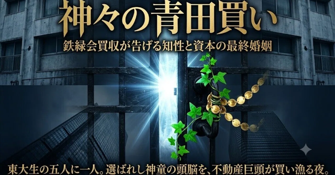 神々の青田買い：鉄緑会買収が告げる知性と資本の最終婚姻｜瀬尾豊