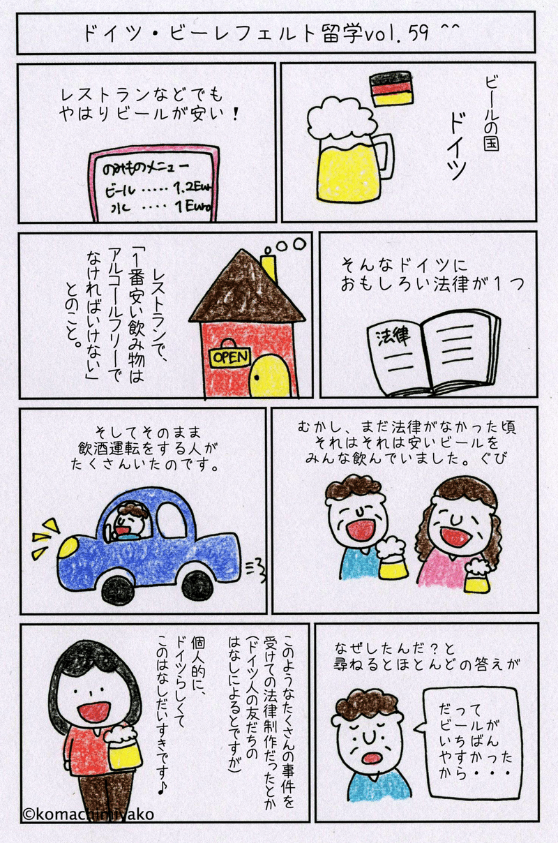 夢だった ドイツ留学 の記録41 80 4コマ漫画 Komachi Note