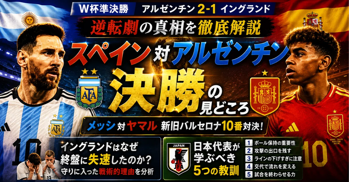 サッカーワールドカップ準決勝、イングランドはなぜ守り切れなかった
