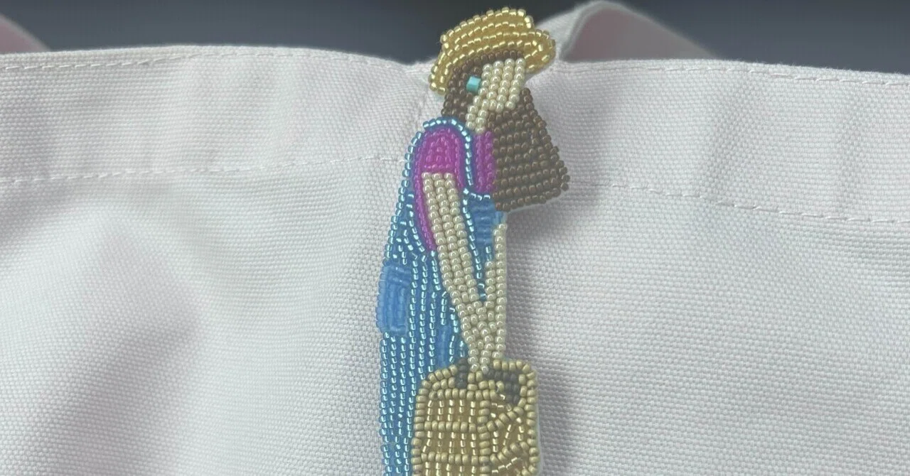 ビーズ刺繍完成🪡｜緋沙子(ひさこ)