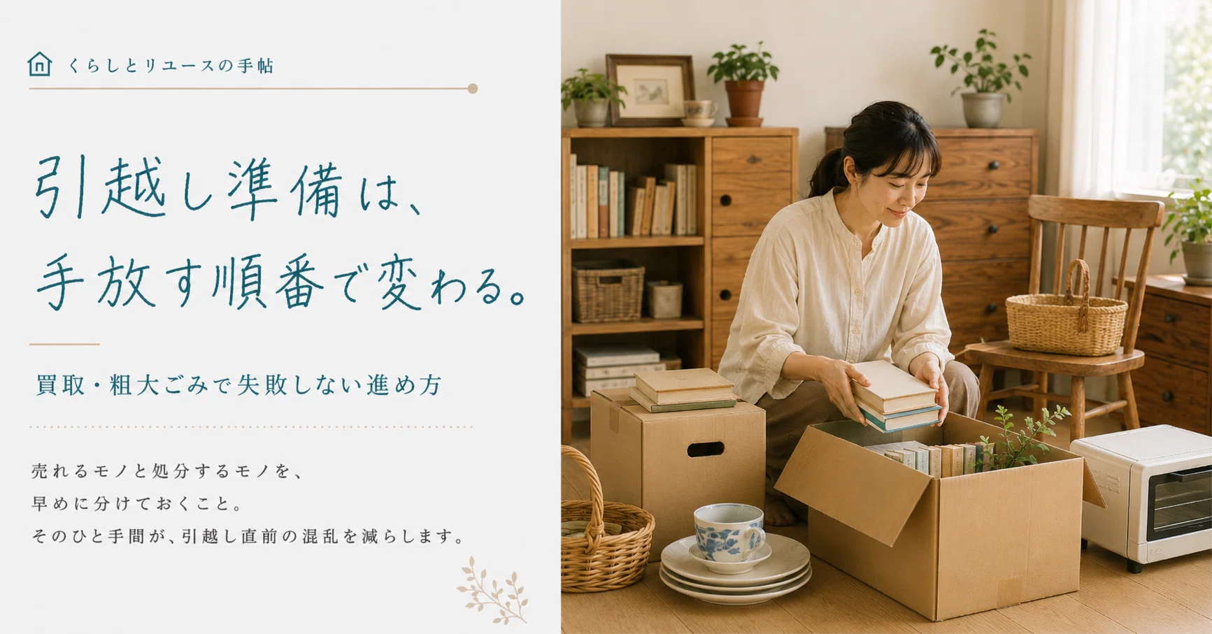 引越し前の不用品整理はいつから始める？── 買取・粗大ごみで失敗 