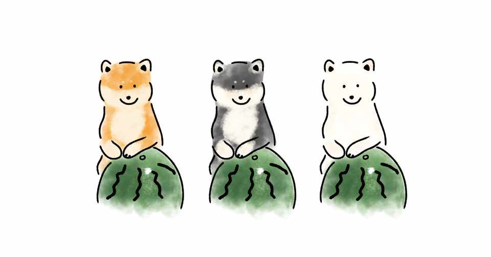 7月の待ち受け 湖中そう 柴犬クリエイター Note