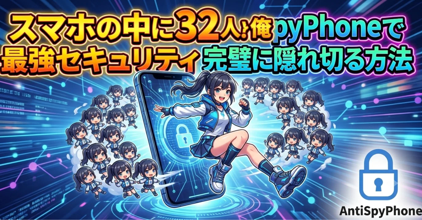 スマホの中に32人の俺!? 最強セキュリティ「AntiSpyPhone」で完璧に