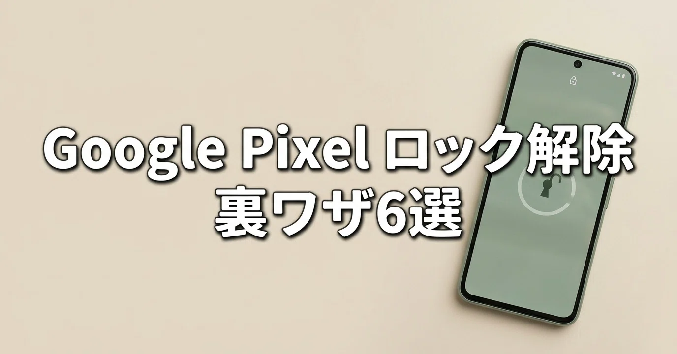 Google Pixel ロック解除裏ワザ6選｜PIN・パスワード・パターンを忘れ