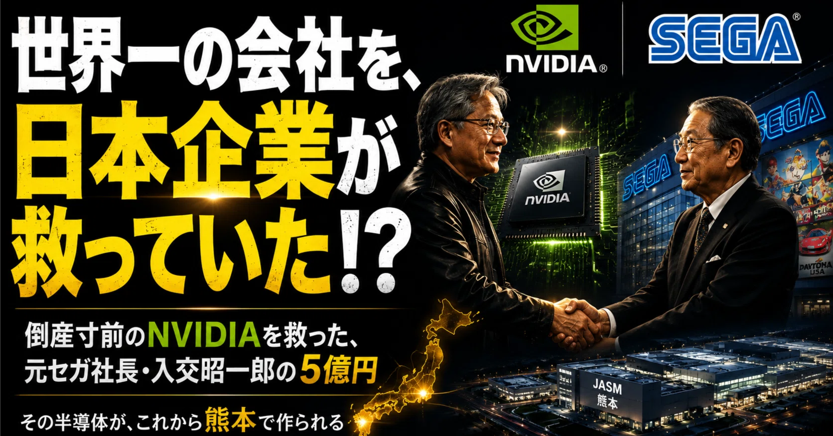 NVIDIAを救った元セガ社長の決断と、その半導体がいま熊本で作られる